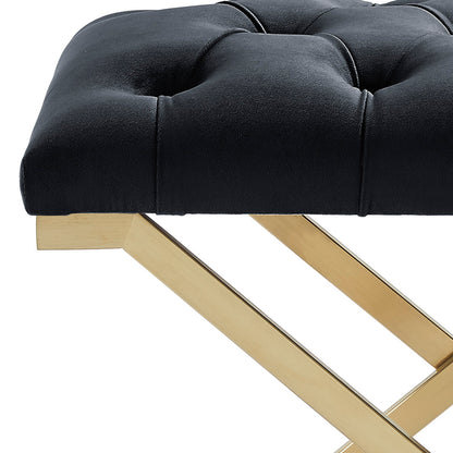 Rada Bench – Black and Brushed Gold – 7