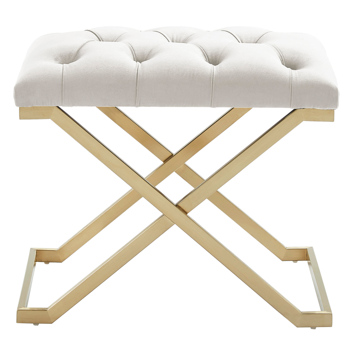 Rada Bench – Ivory and Brushed Gold – 3