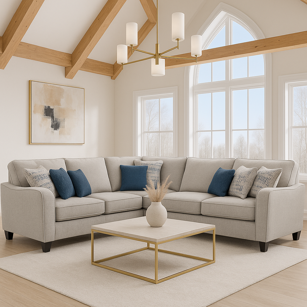 6090 Collection  Modani Linen Sectional