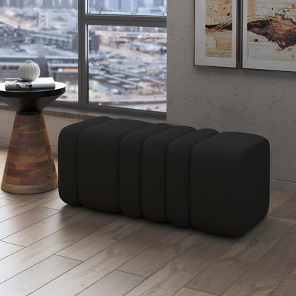Rigel Large Ottoman Bench – Black – 2