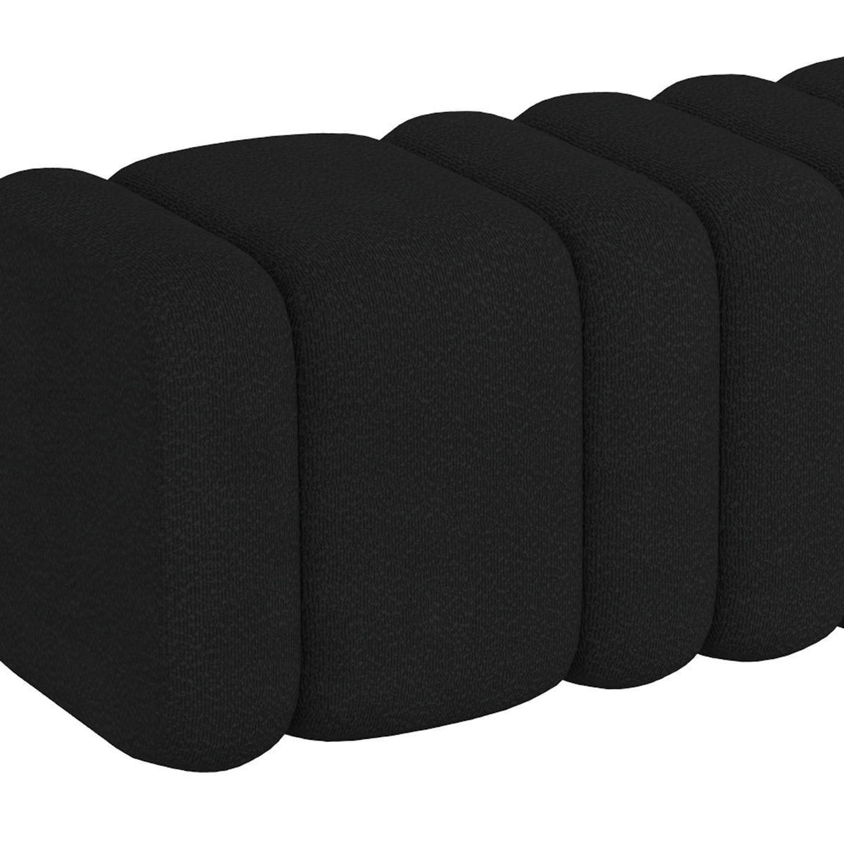 Rigel Large Ottoman Bench – Black – 3