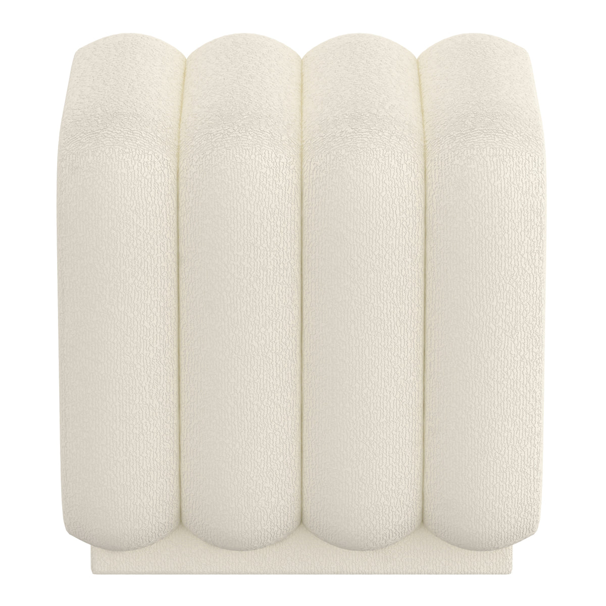 Rigel Small Square Ottoman in Ivory