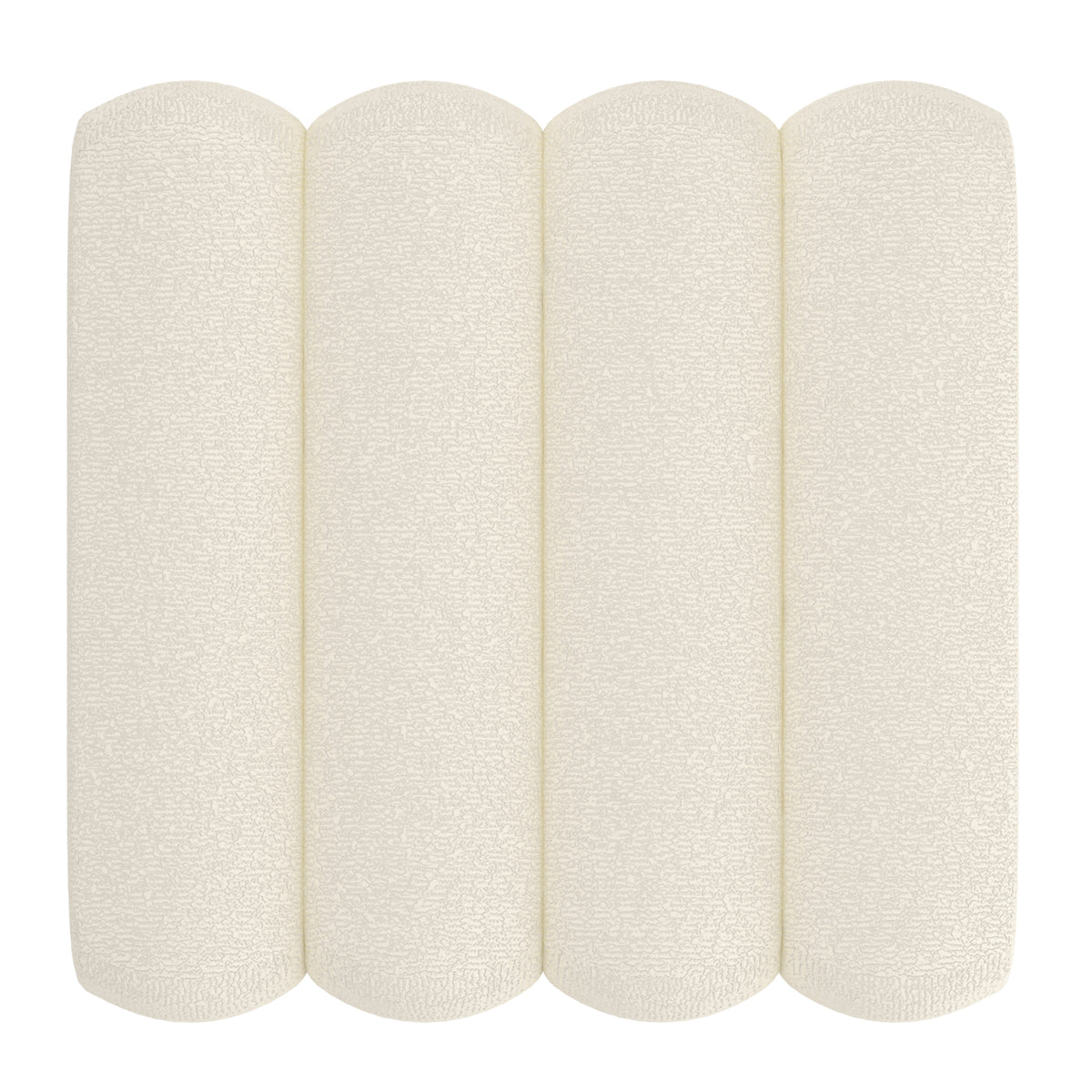 Rigel Small Square Ottoman in Ivory