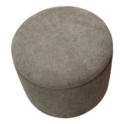 Sadie Round Storage Ottoman – Moss and Natural – 4