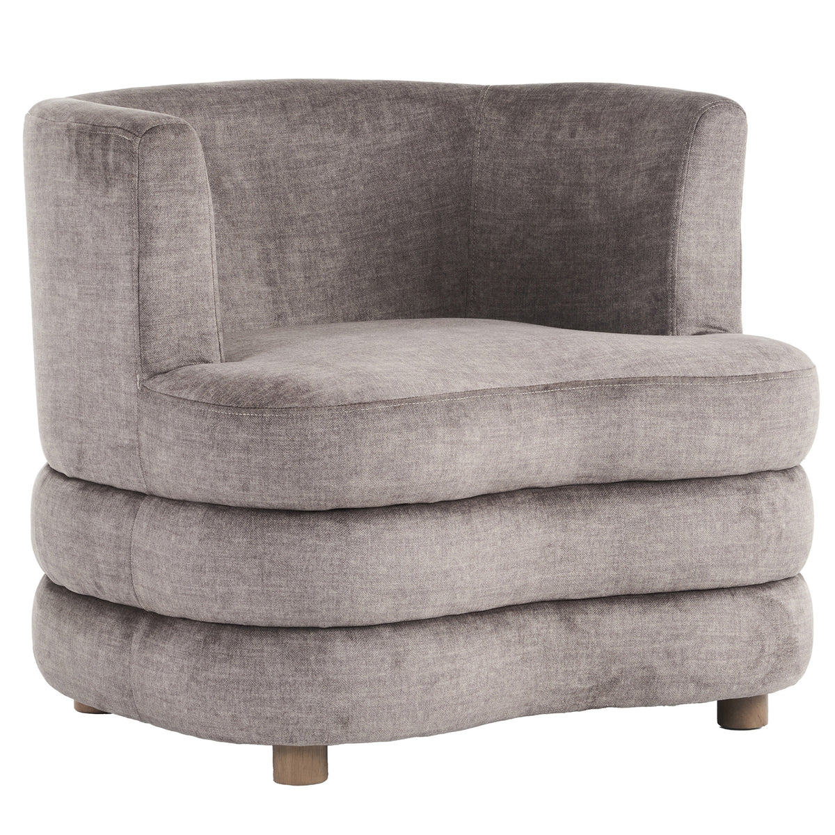 Dorian Accent Chair – Dark Taupe – 1