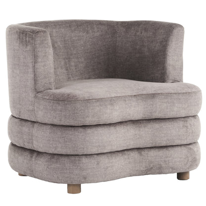 Dorian Accent Chair – Dark Taupe – 1
