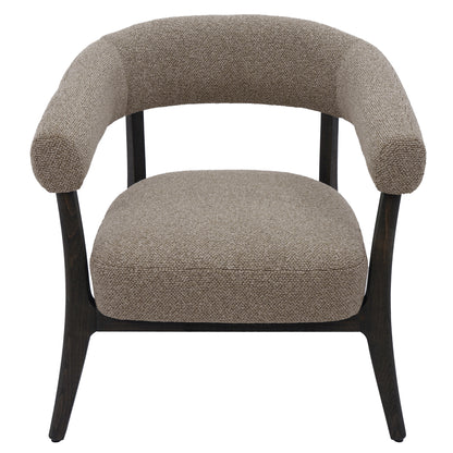 Surin Accent Chair – Brown and Walnut – 5