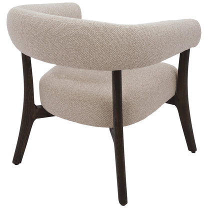Surin Accent Chair – Oat and Walnut – 3