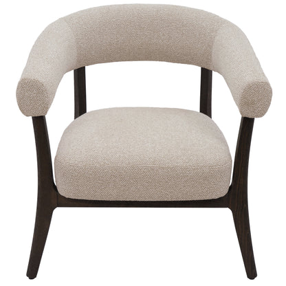 Surin Accent Chair – Oat and Walnut – 5