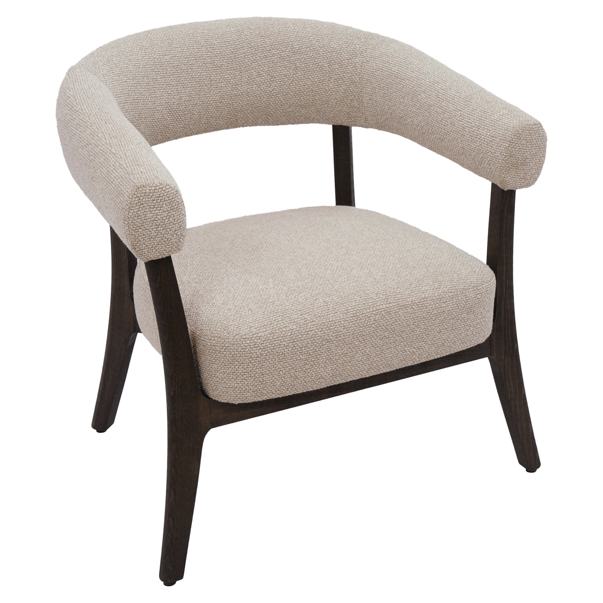 Surin Accent Chair – Oat and Walnut – 1
