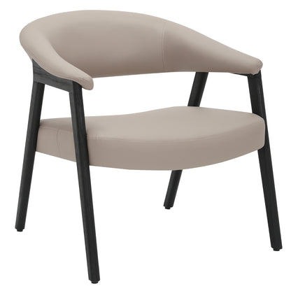 Bexley Accent Chair in Mushroom and Black