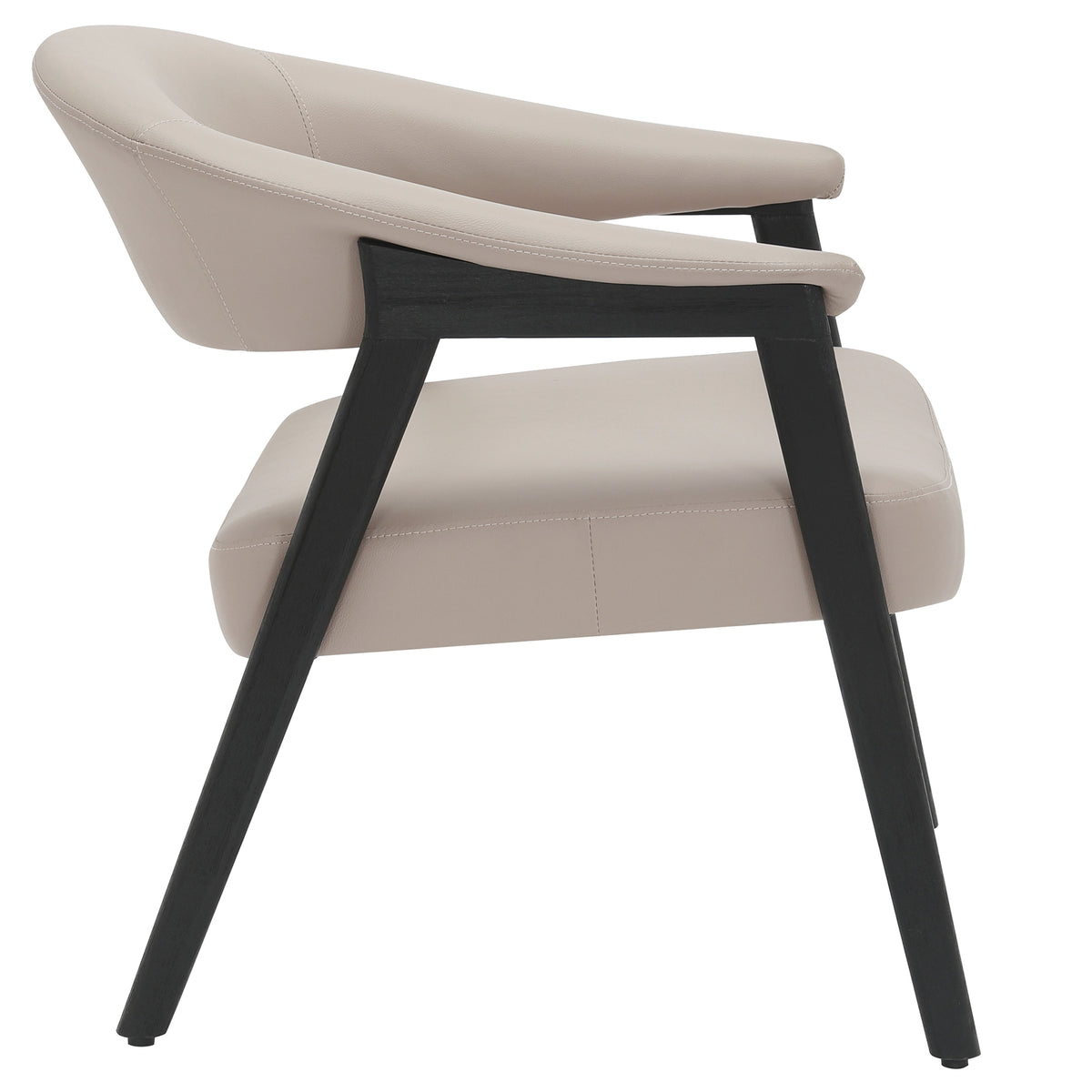 Bexley Accent Chair in Mushroom and Black