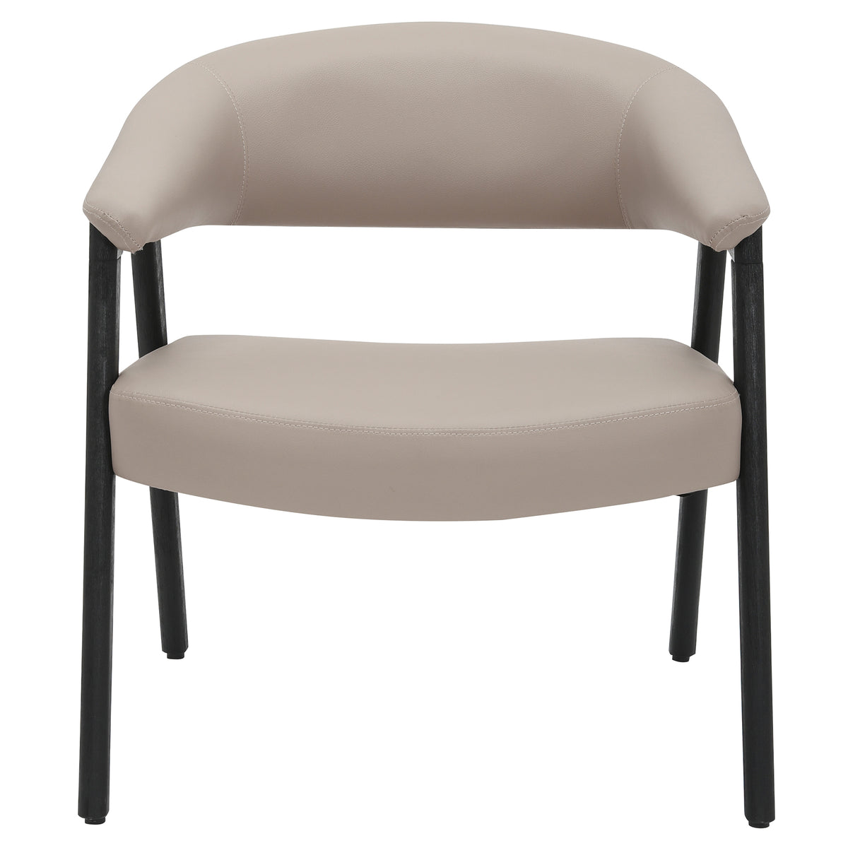 Bexley Accent Chair in Mushroom and Black