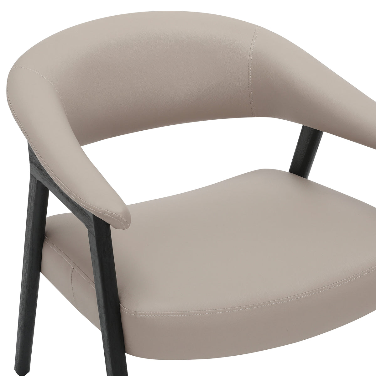 Bexley Accent Chair in Mushroom and Black