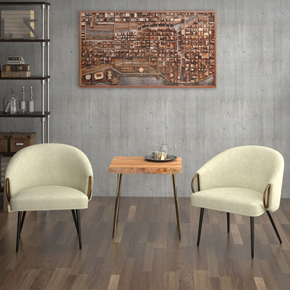 Zilano Accent Chair in Ivory Boucle