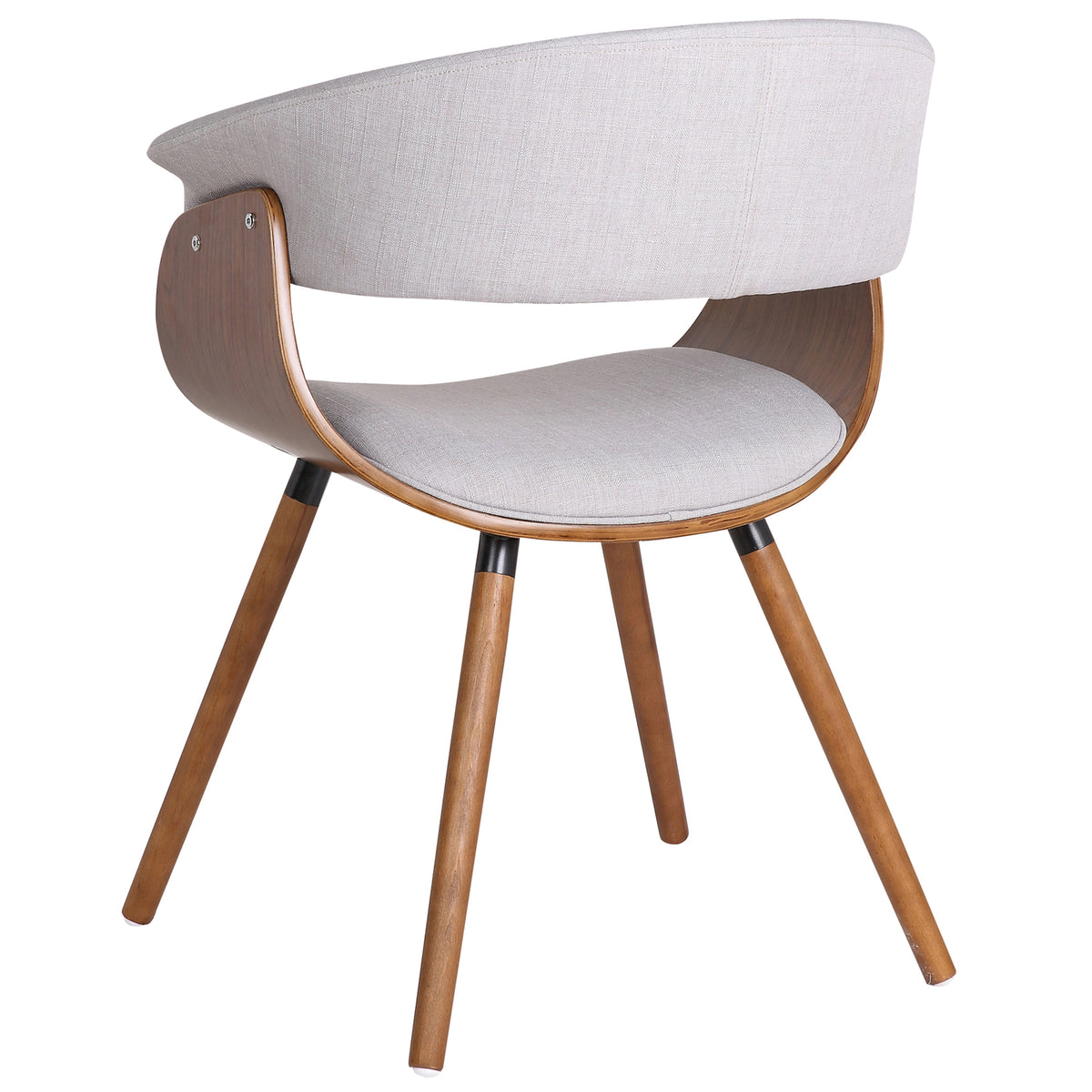 Holt Accent Chair in Grey and Walnut