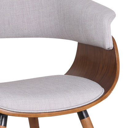 Holt Accent Chair in Grey and Walnut