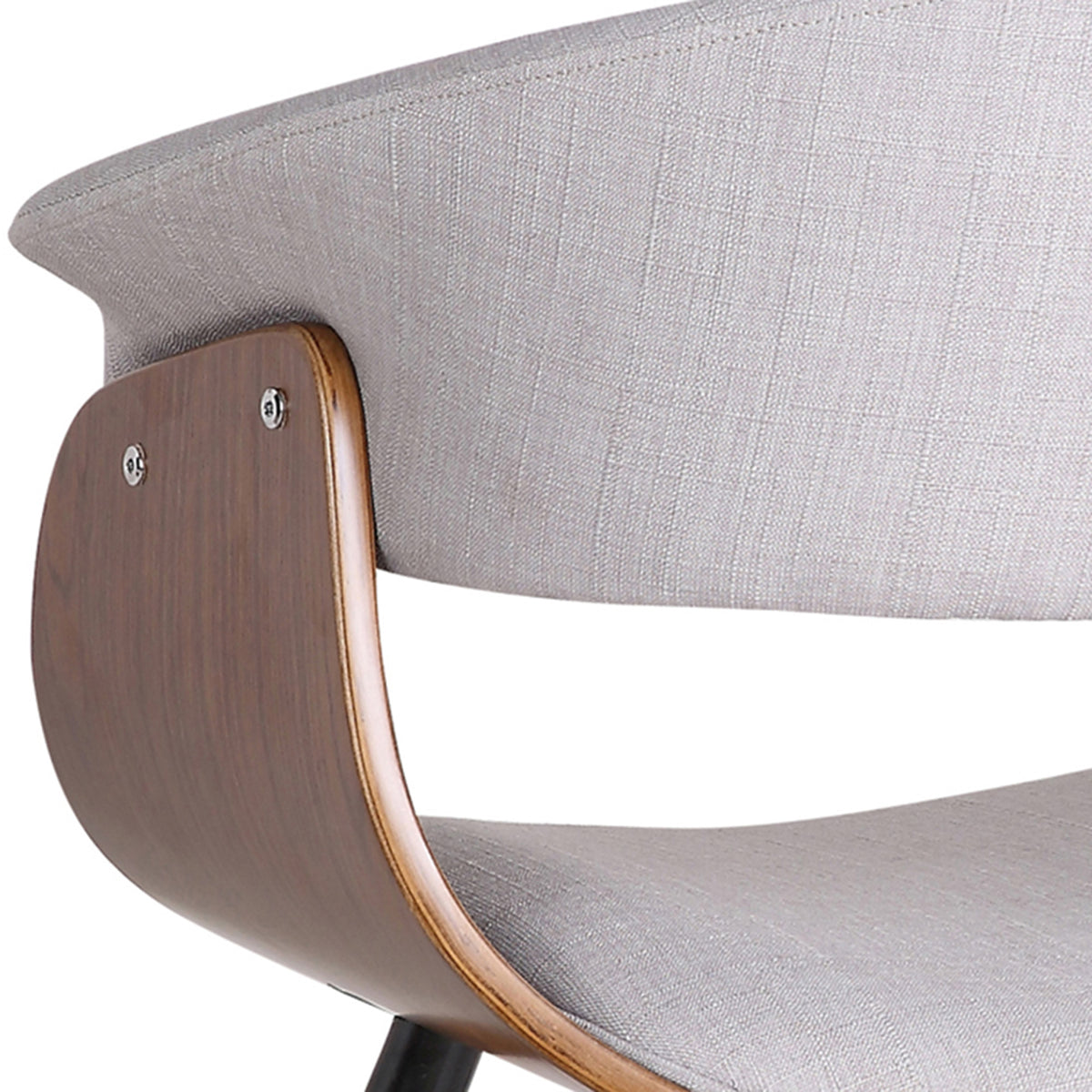 Holt Accent Chair in Grey and Walnut