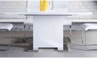 Mazin Furniture Standa white extendable dining table 5433DT