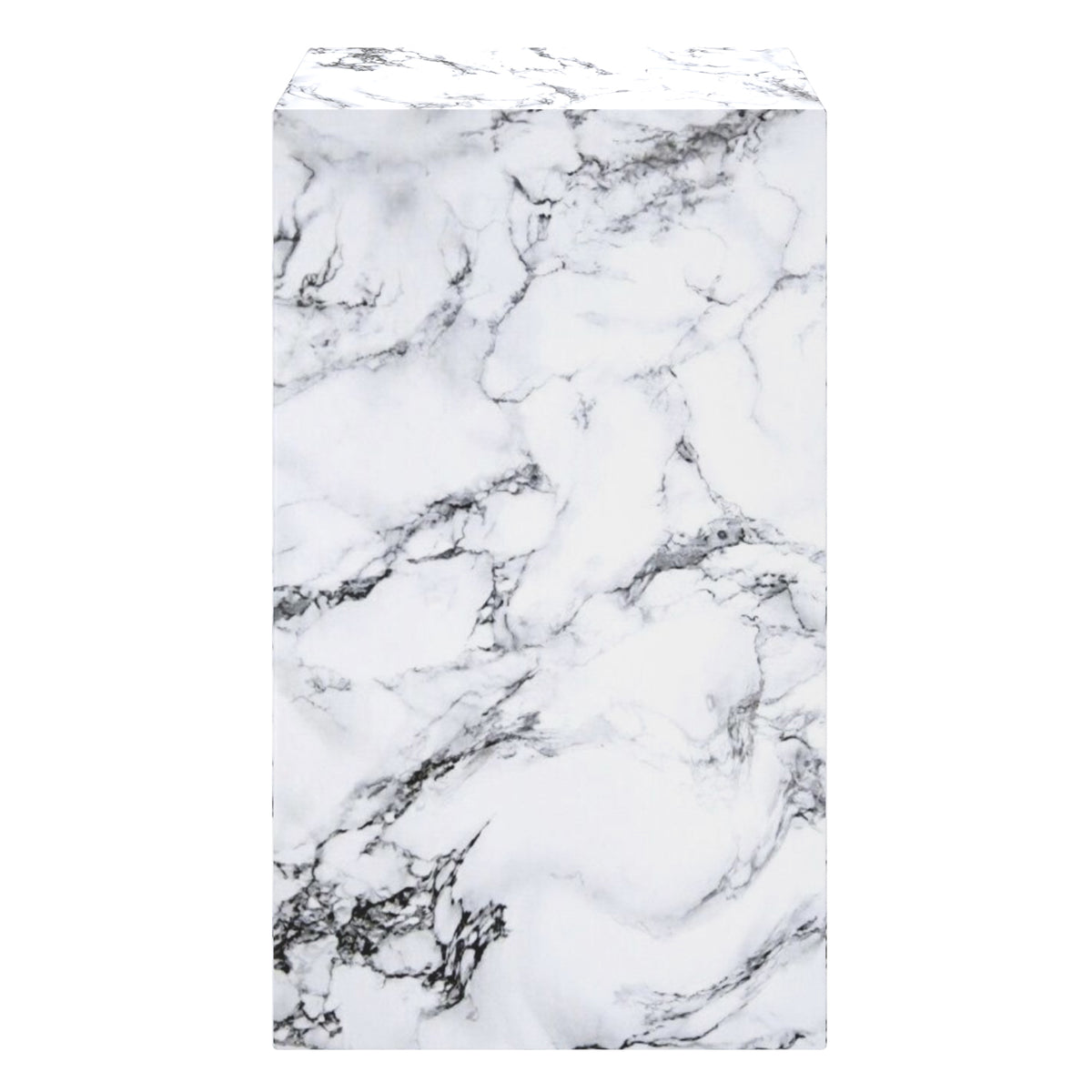 Artemis Tall Accent Table – Bulgari White – 4