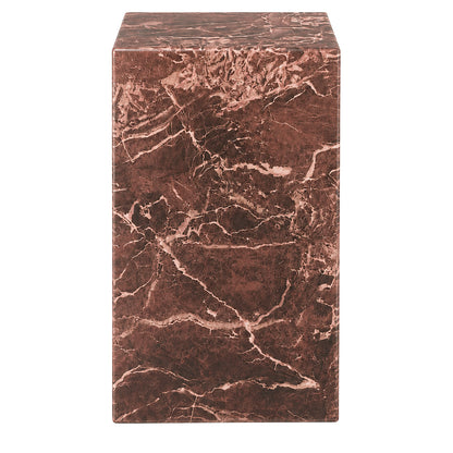 Artemis Tall Accent Table in Red Levanto