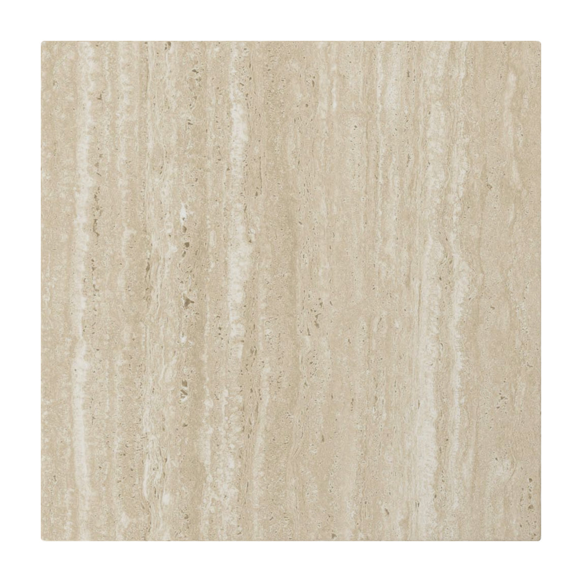 Artemis Square Accent Table in Travertine