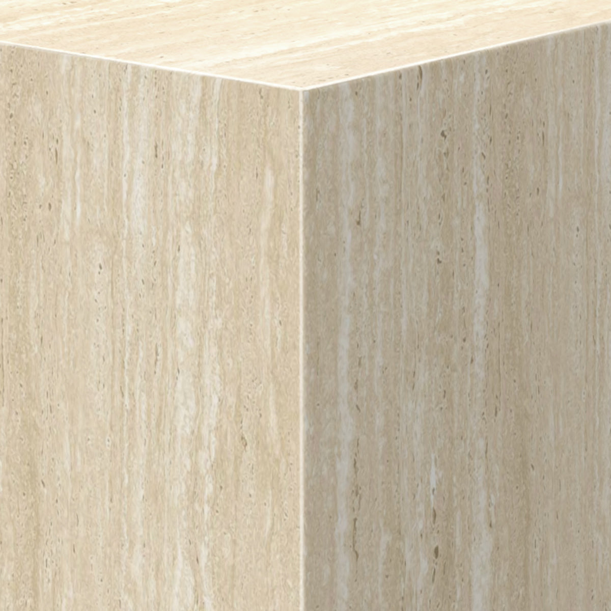 Artemis Tall Accent Table – Travertine – 3