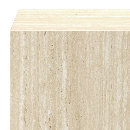 Artemis Tall Accent Table – Travertine – 5