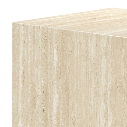 Artemis Tall Accent Table – Travertine – 7