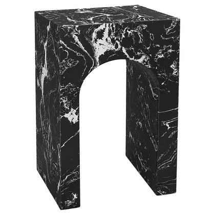Atticus Square Accent Table in Napoleon Black
