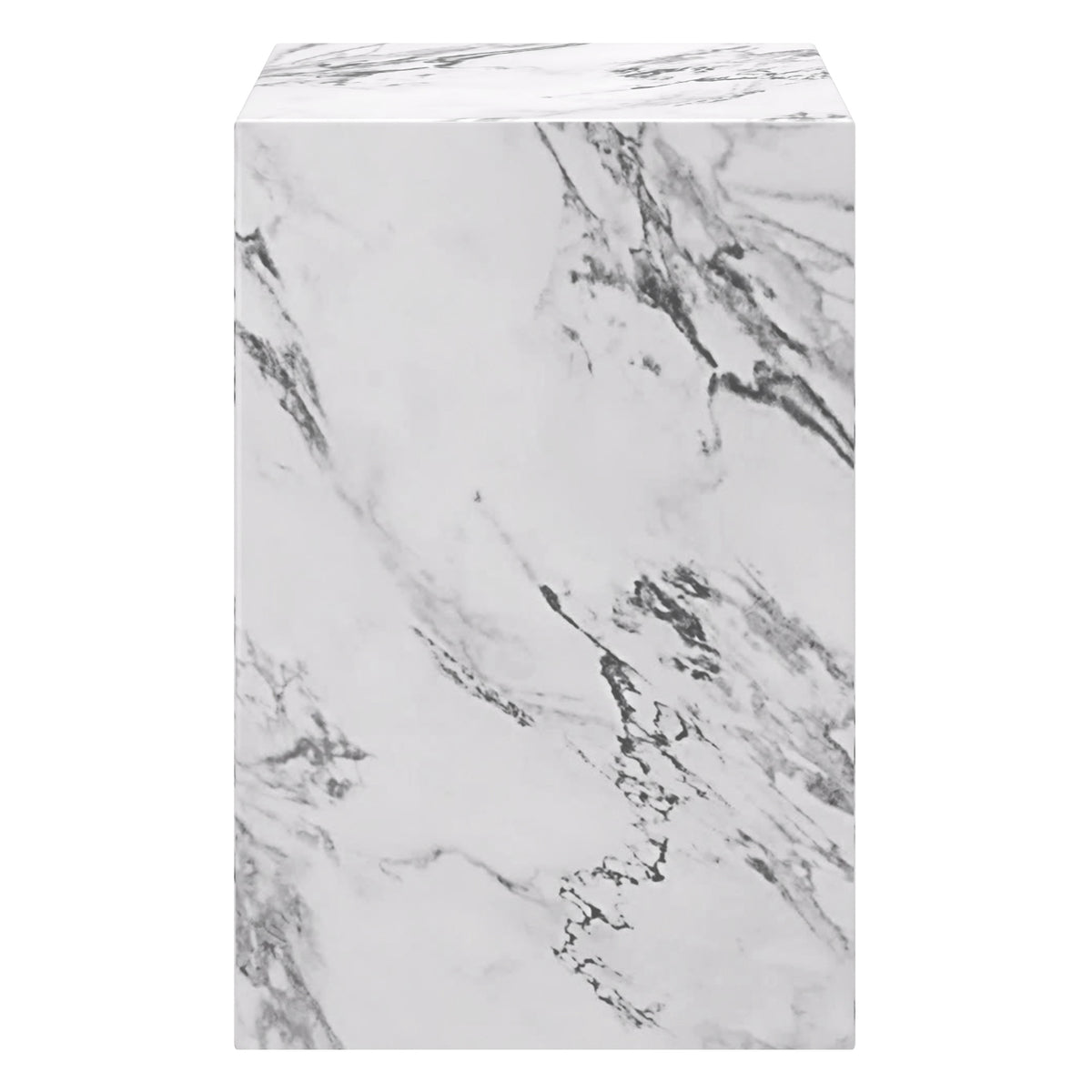 Atticus Square Accent Table – Bulgari White – 4