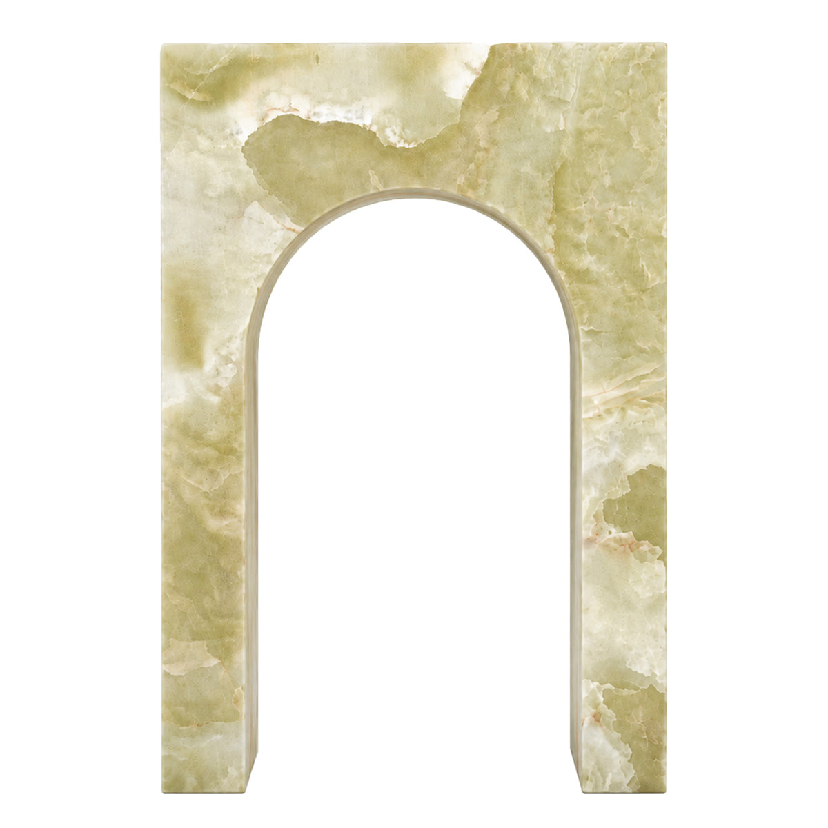 Atticus Square Accent Table in Jade Onyx