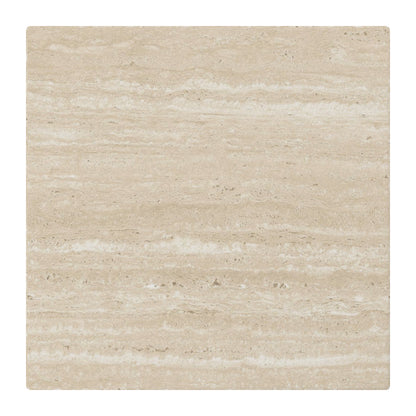 Atticus Square Accent Table – Travertine – 6