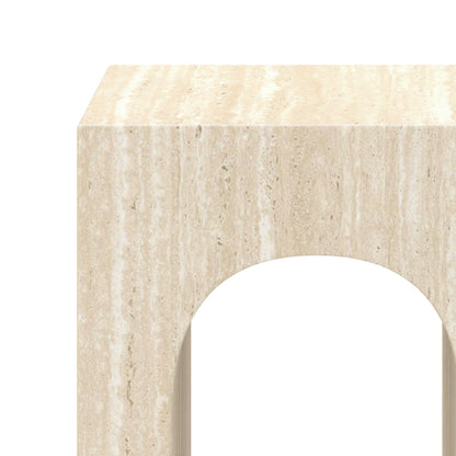 Atticus Square Accent Table – Travertine – 7