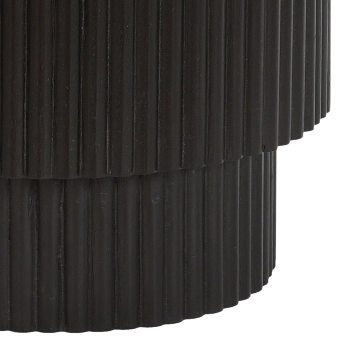 Reyna Round Accent Table with Storage – Black and White – 7