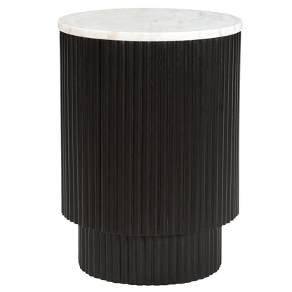 Reyna Round Accent Table with Storage