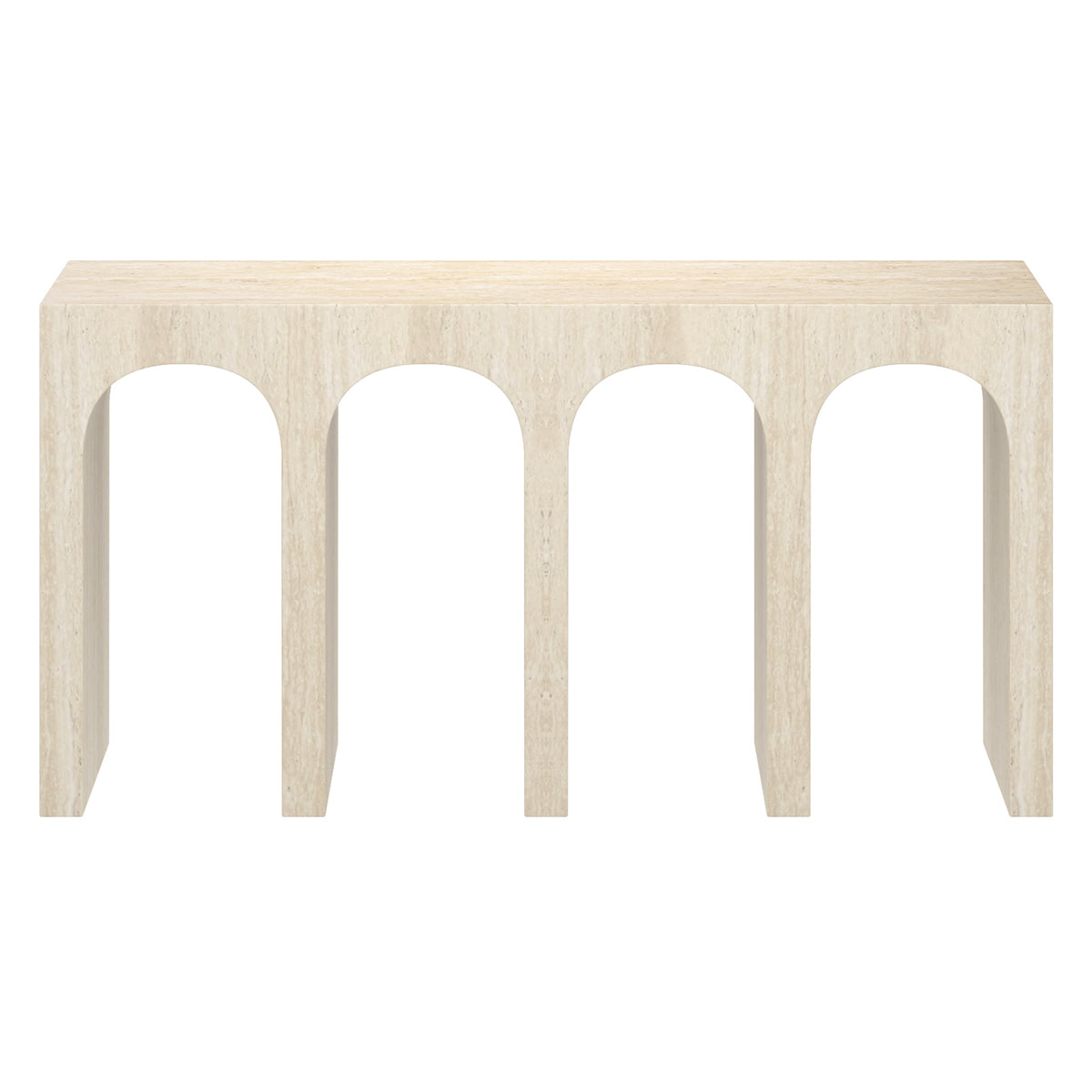 Atticus Console Table, 59" – Travertine – 5
