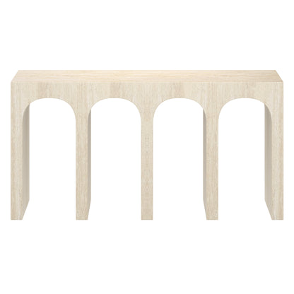 Atticus Console Table, 59" – Travertine – 5