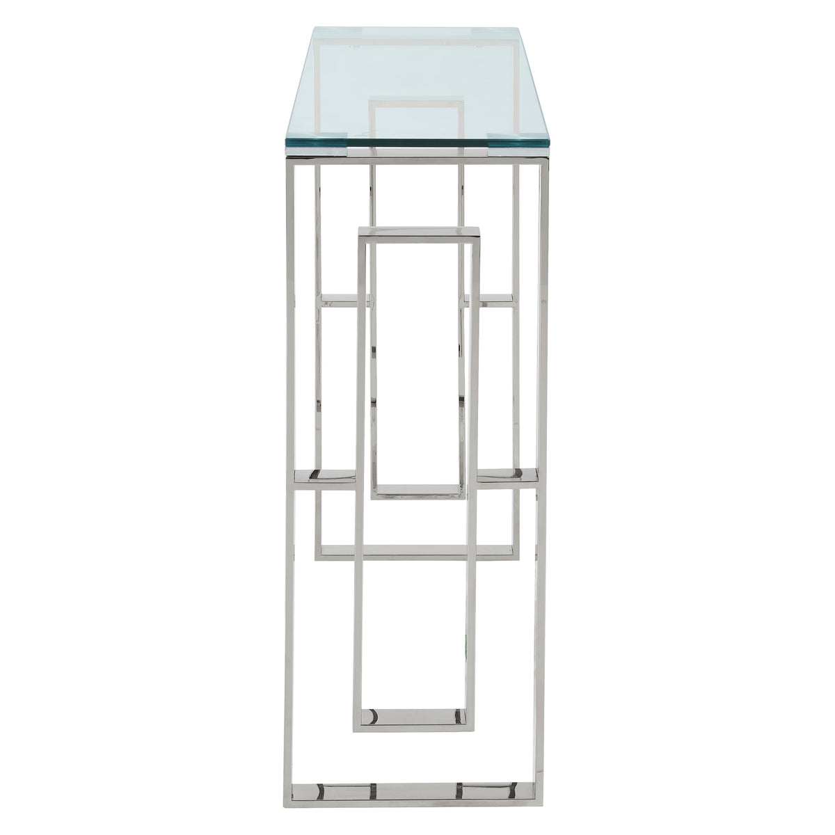 Eros Console and Desk, 39.5" – Silver – 3