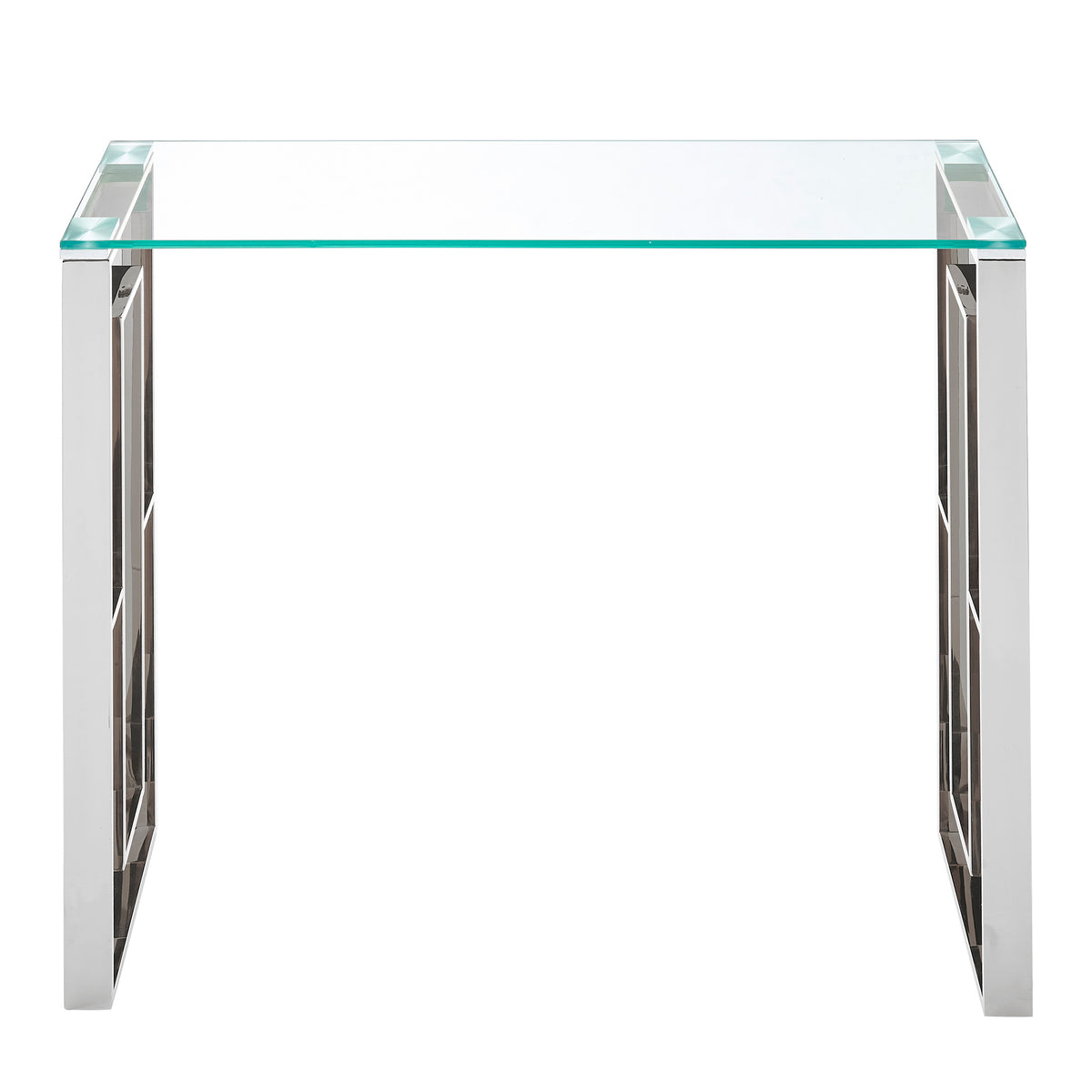 Eros Console and Desk, 39.5" – Silver – 4