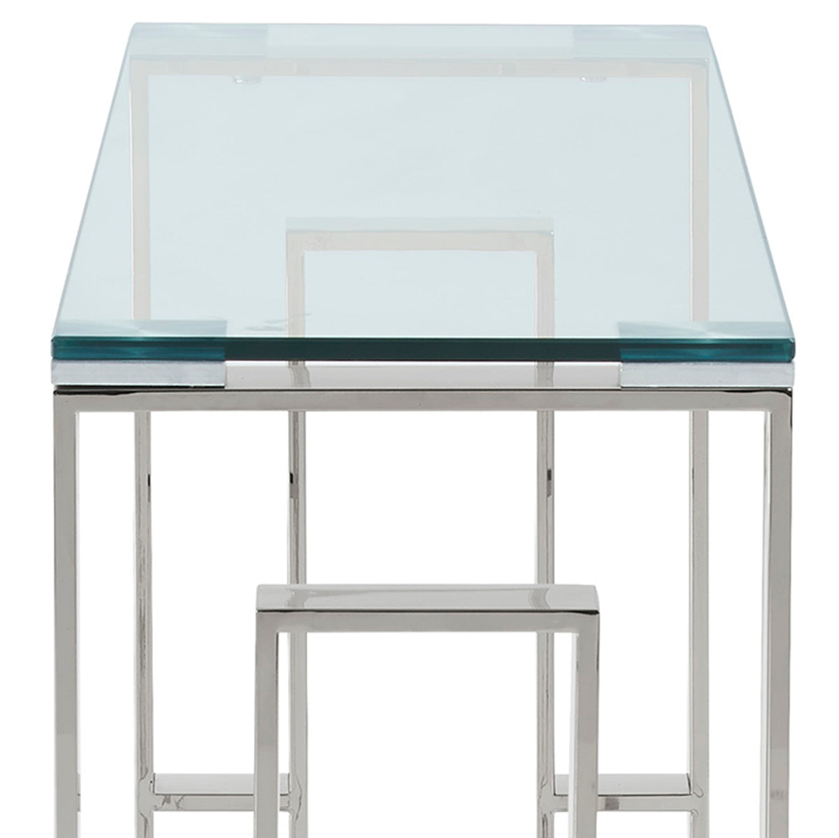 Eros Console and Desk, 39.5" – Silver – 7
