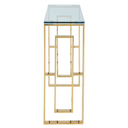 Eros Console and Desk, 39.5" – Gold – 3