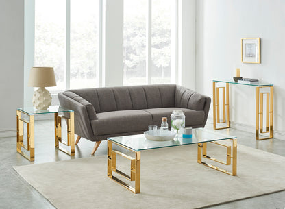 Eros Console and Desk, 39.5" – Gold – 6