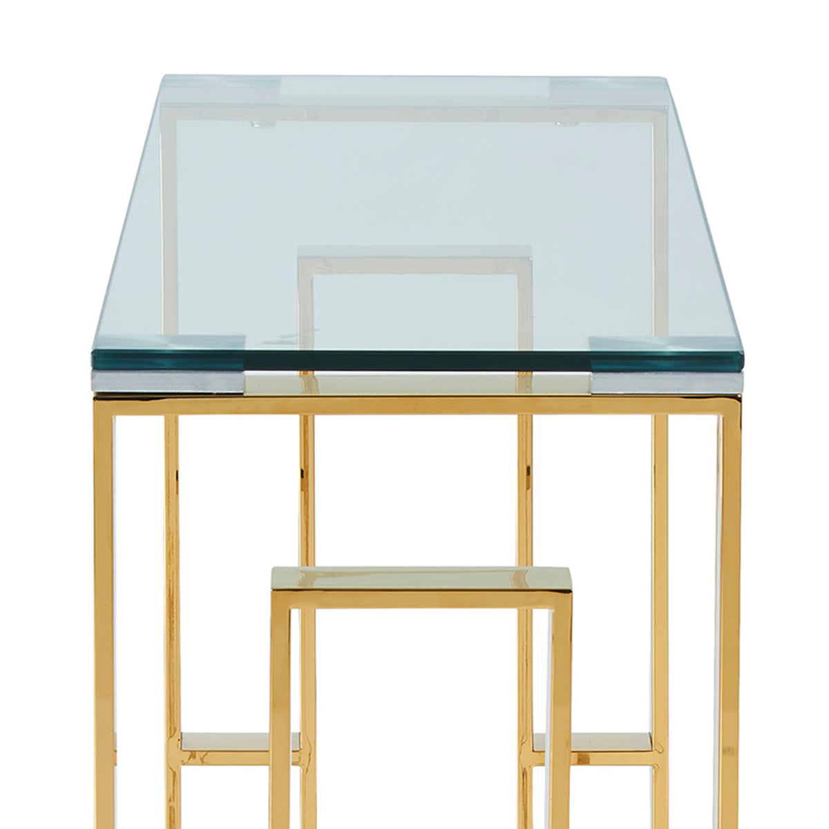 Eros Console and Desk, 39.5" – Gold – 7