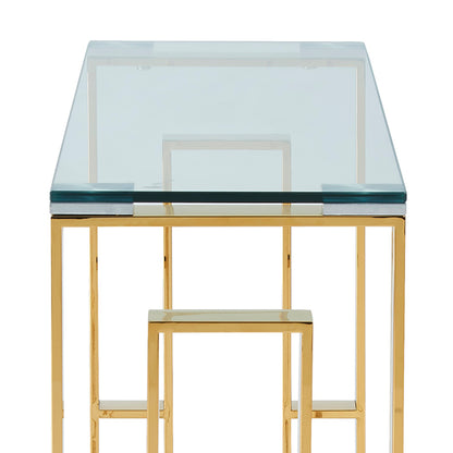 Eros Console and Desk, 39.5" – Gold – 7