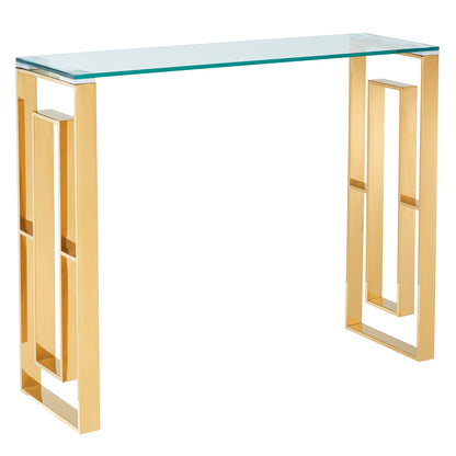 Eros Console and Desk, 39.5" – Gold – 1