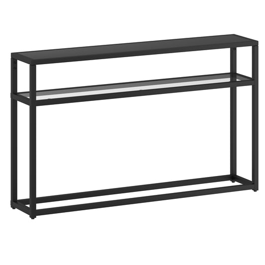 Quinn Console Table, 50.25" in Black