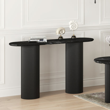 Jilsa Console Table, 50" – Black and Black – 2