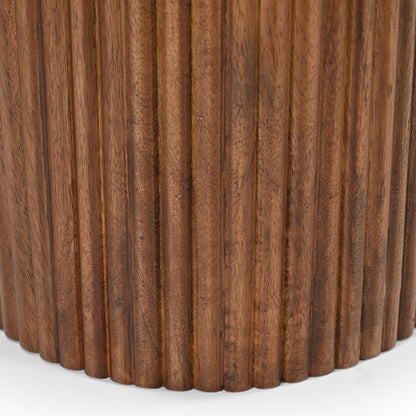 Jilsa Console Table, 50" – Walnut and White – 6