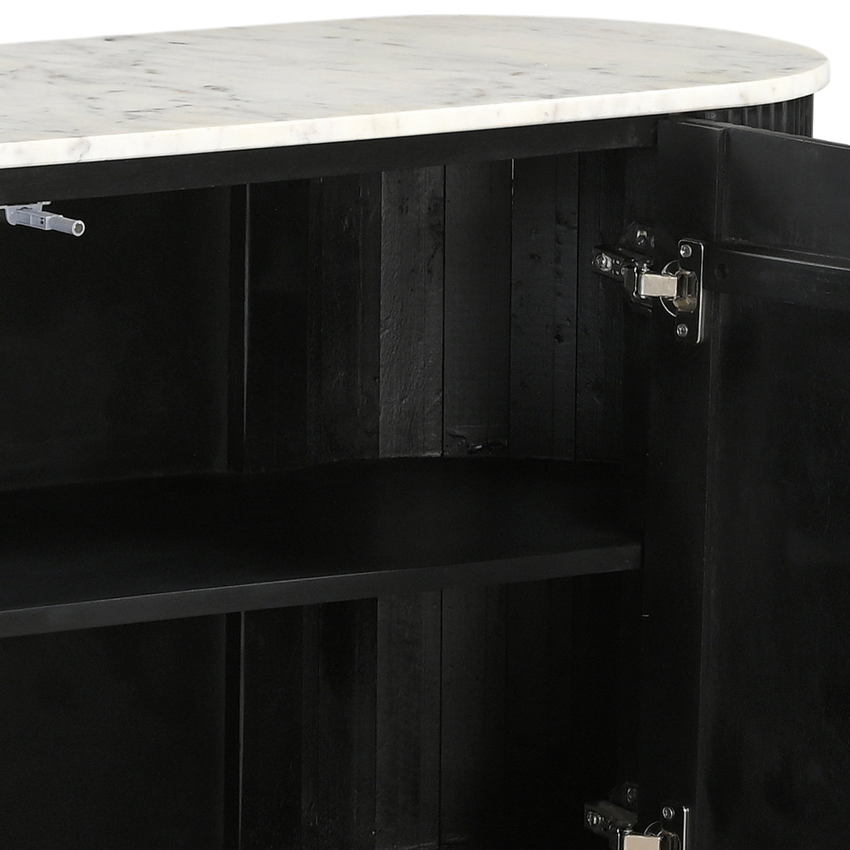 Reyna Sideboard, 57" – Black and White – 7